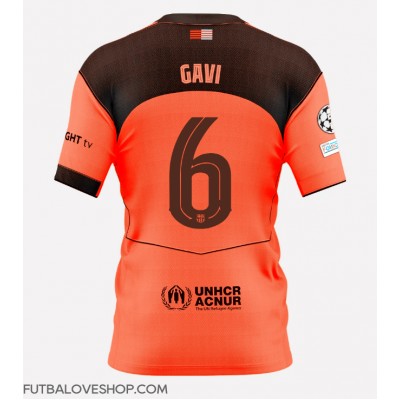 Dres Barcelona Paez Gavi #6 Tretina 2025-26 Krátky Rukáv Dres Barcelona Paez Gavi #6 Tretina 2025-26 Krátky Rukáv